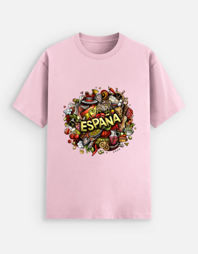 Espana Unisex Stretch T-shirt_Color_LightBabyPink