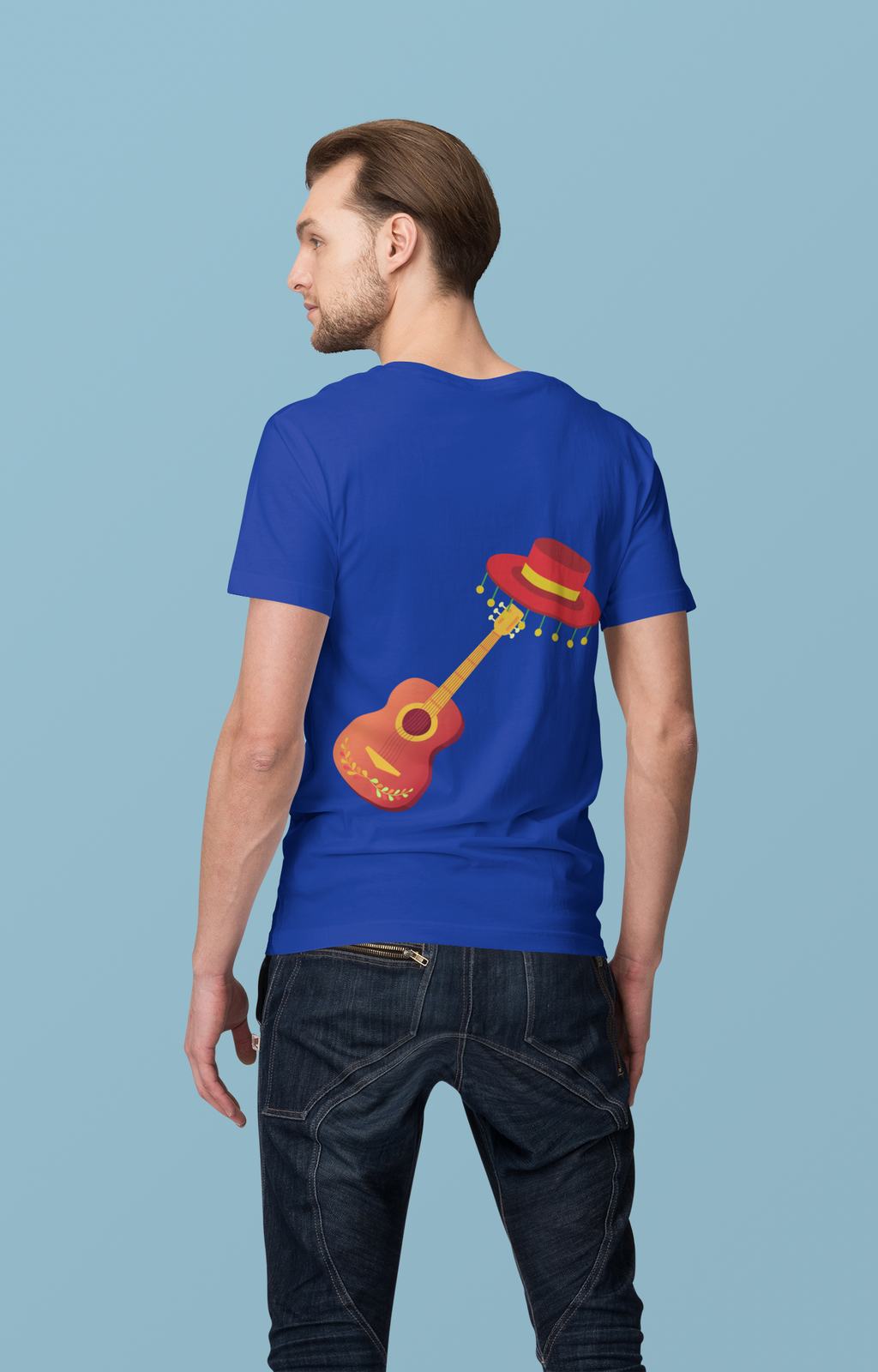 Unisex Spanish Musician back T-shirt