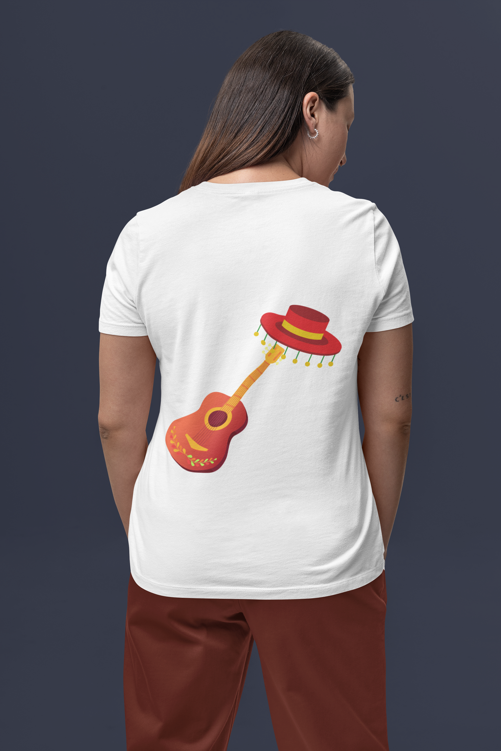 Unisex Spanish Musician back T-shirt