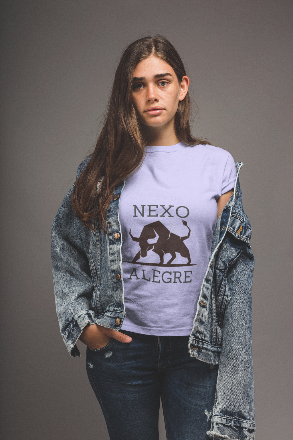 Purple Stretchy t-shirt with Spanish Bull. Best for Bike Riders, Athelete and casual wear.