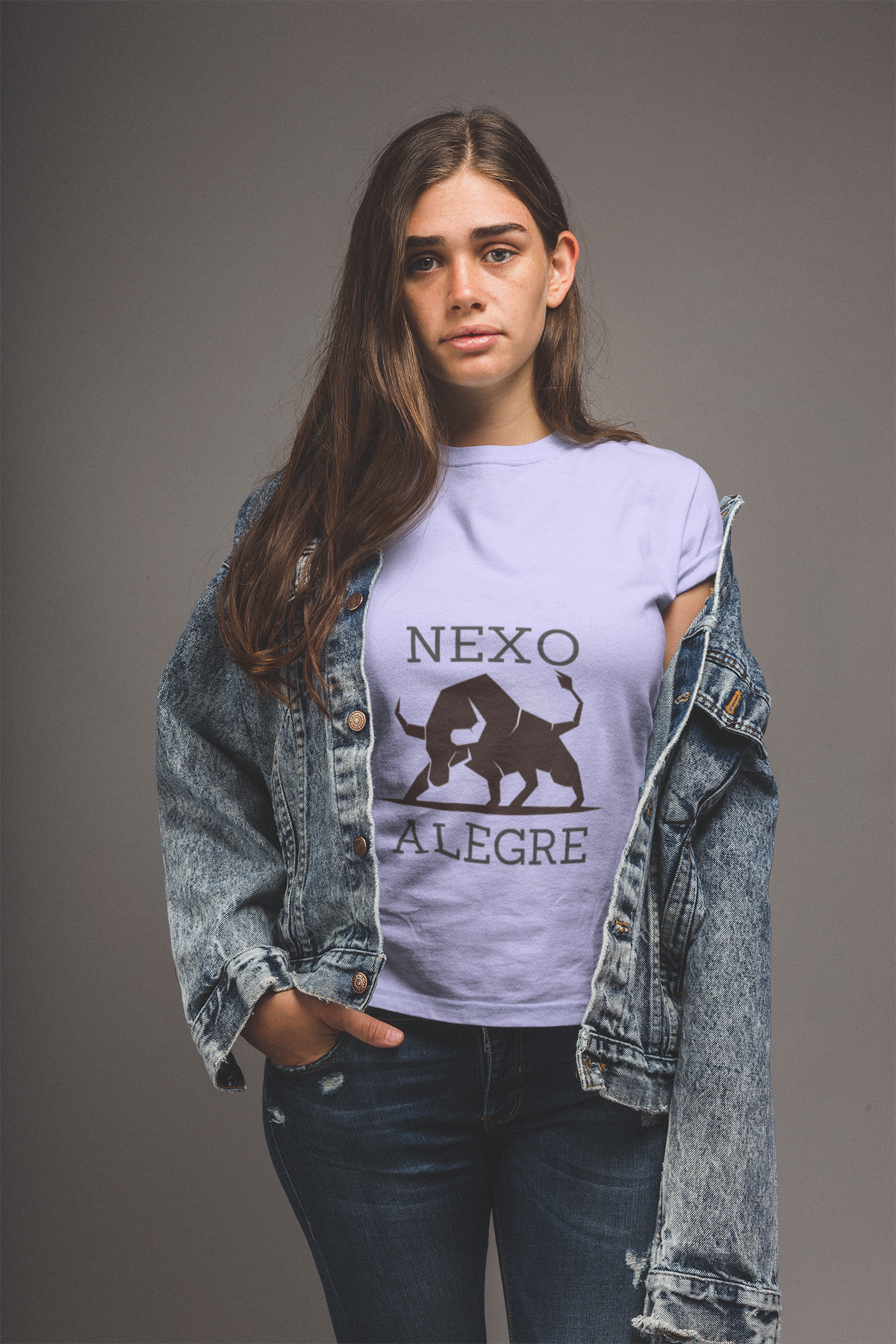 Purple Stretchy t-shirt with Spanish Bull. Best for Bike Riders, Athelete and casual wear.